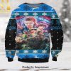 Elvis Presley With Santa Claus Team Up Chirstmas Christmas Ugly Wool Knitted Sweater