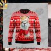 Fanta Grinch Snow Christmas Wool Knitted 3D Sweater