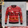 Firefighter Firemas Christmas Wool Knitted 3D Sweater