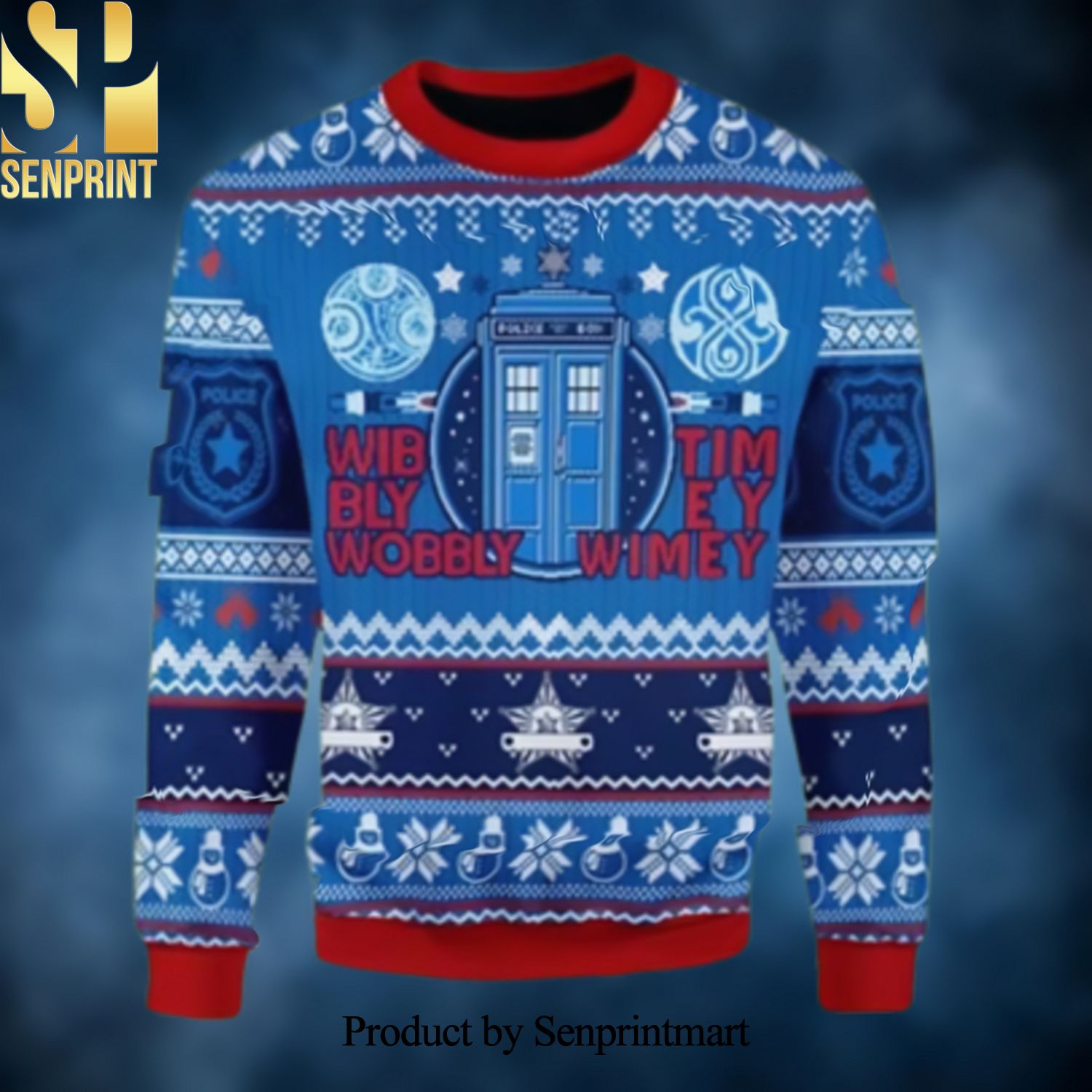 Funny Doctor Whos Ugly Xmas Wool Knitted Sweater