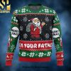 Funny Unicorn Sometimes When I Close My Eyes Christmas Ugly Wool Knitted Sweater