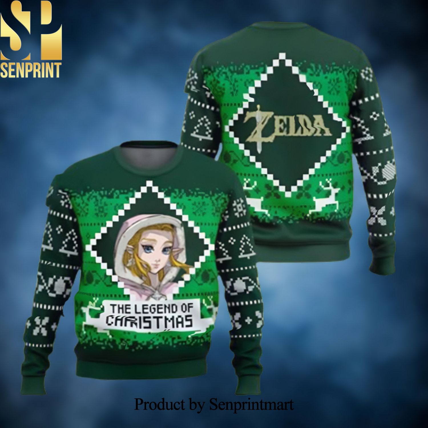 Gift For The Legend Of Zelda Fans 3D Printed Ugly Christmas Sweater