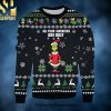 Grinch All I Want For Christmas Is Horror Movies Ugly Christmas Wool Knitted Sweater