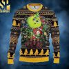 Grinch Hug Minnesota Vikings Funny Gift Christmas Ugly Wool Knitted Sweater
