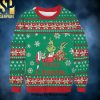 Grinch Knit Minnesota Vikings Gift Christmas Wool Knitted 3D Sweater