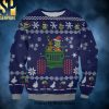 Grumpy Owl Xmas Christmas Wool Knitted 3D Sweater