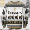 Guinness Beer Reindeer Ugly LV Christmas Wool Knitted Sweater