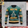 Guitar Colorful Music Symbols LV Ugly Christmas Holiday Sweater