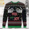 Hans Gruber Fall Nakatomi Plaza Die Hard Ugly Xmas Wool Knitted Sweater