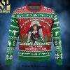 Hand Skeleton Feel The Joy Christmas Funny Ugly Xmas Wool Knitted Sweater