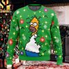 Hockey All I Want For Christmas Is Hockey Ugly Xmas Wool Knitted Sweater