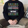 I’m dreaming of a white wine Ugly Christmas Wool Knitted Sweater