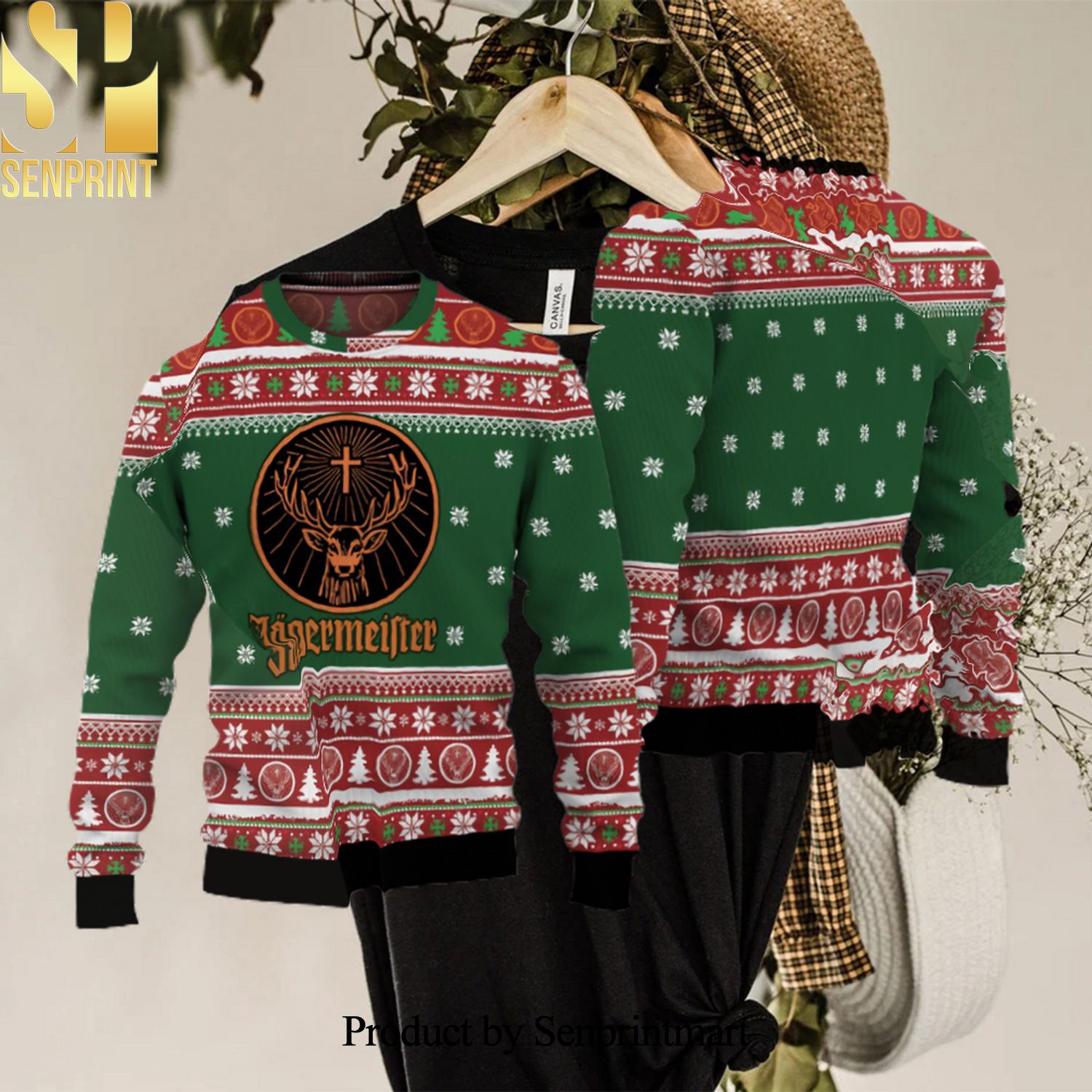 Jagermeister Christmas Ugly Christmas Holiday Sweater