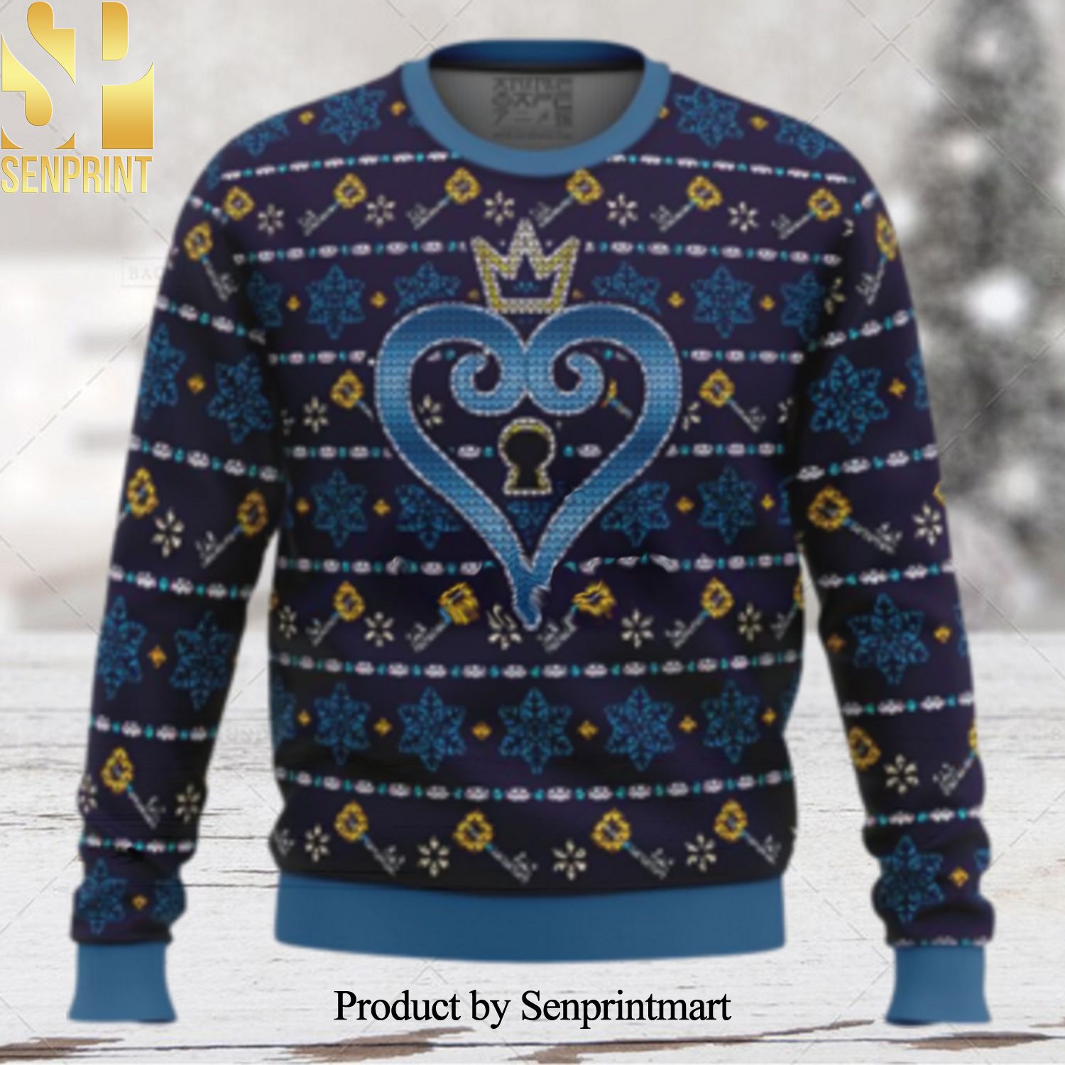 Keyblade Sora Kingdom Hearts Christmas Ugly Wool Knitted Sweater
