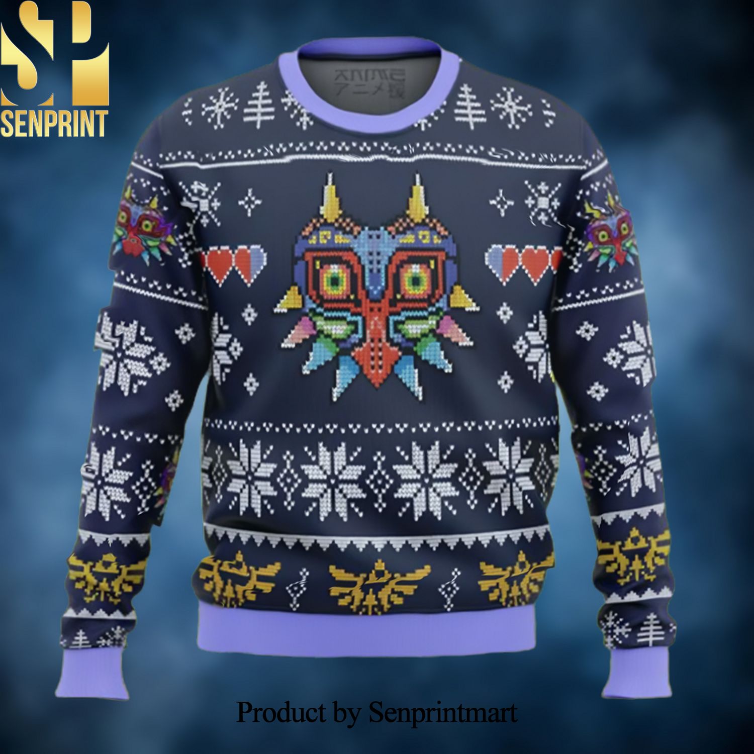 Majora’s Mask Legend of Zelda Ugly Christmas Wool Knitted Sweater