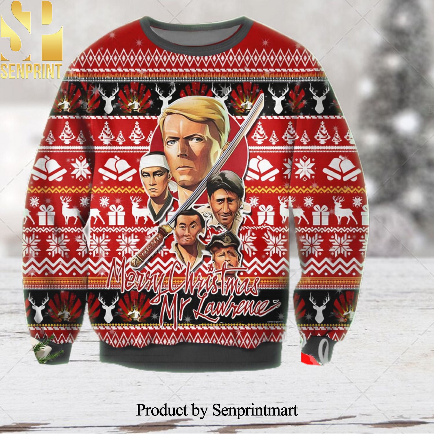 Merry Christmas Mr Lawrence Poster Ugly Christmas Sweater