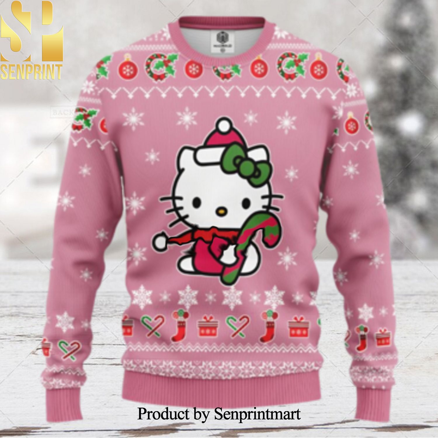 Merry Xmas Hello Kitty Gifts Cute Hello Kitty Ugly Christmas Sweater