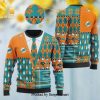 Miami Dolphins NFL American Football Team Logo Cute Winnie The Pooh Bear Christmas Wool Knitted 3D Sweater