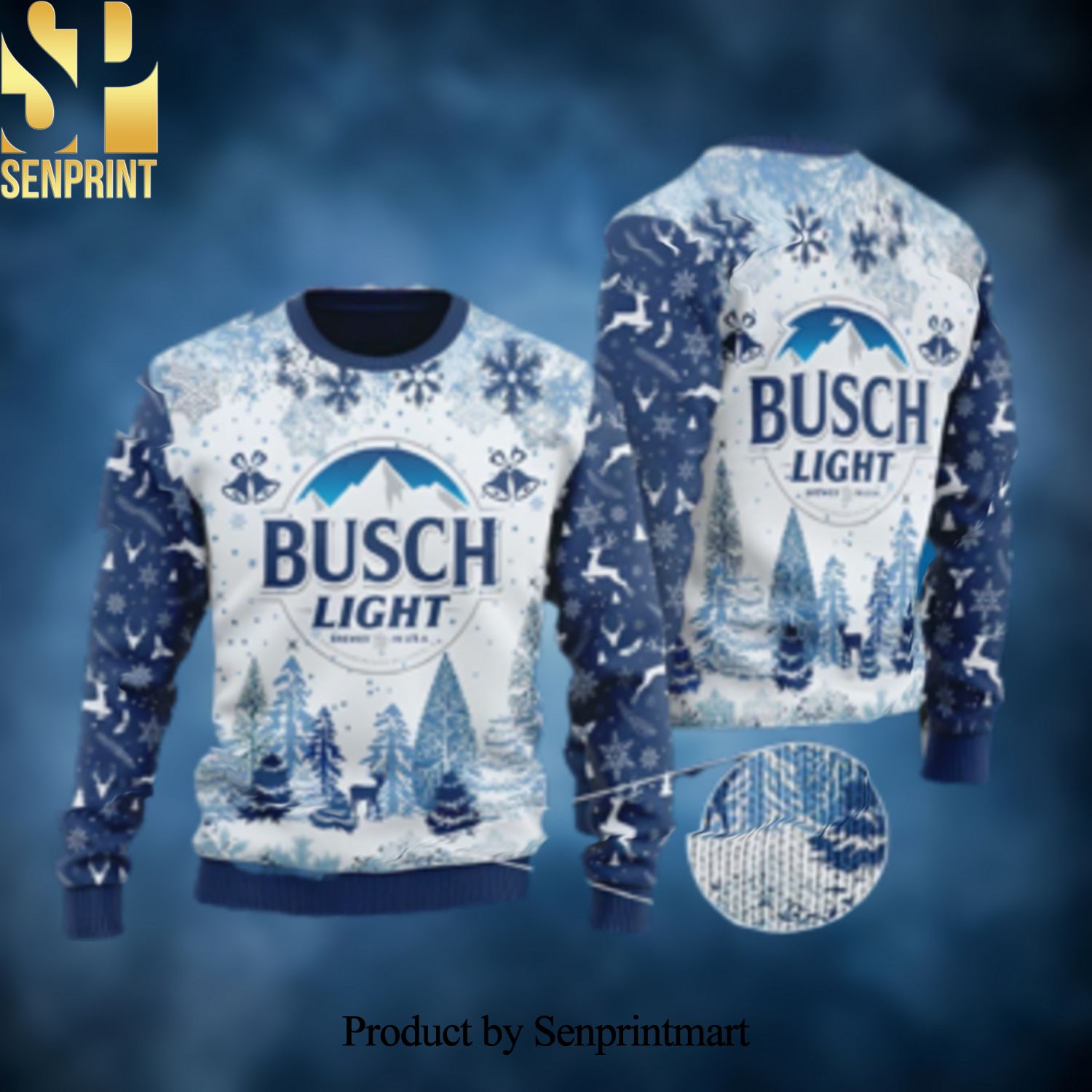 Busch Light Knitting Patten Ugly Christmas Sweater