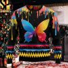 Butterfly Lily Ugly Christmas Holiday Sweater