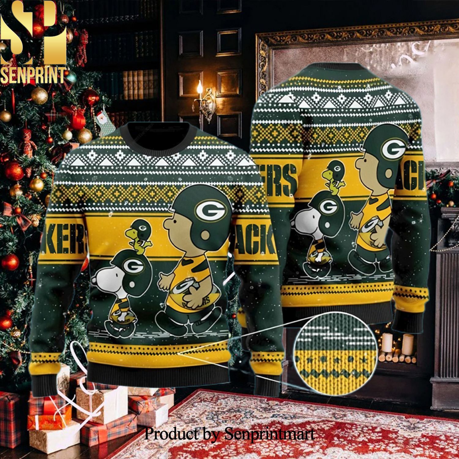 packers light up sweater