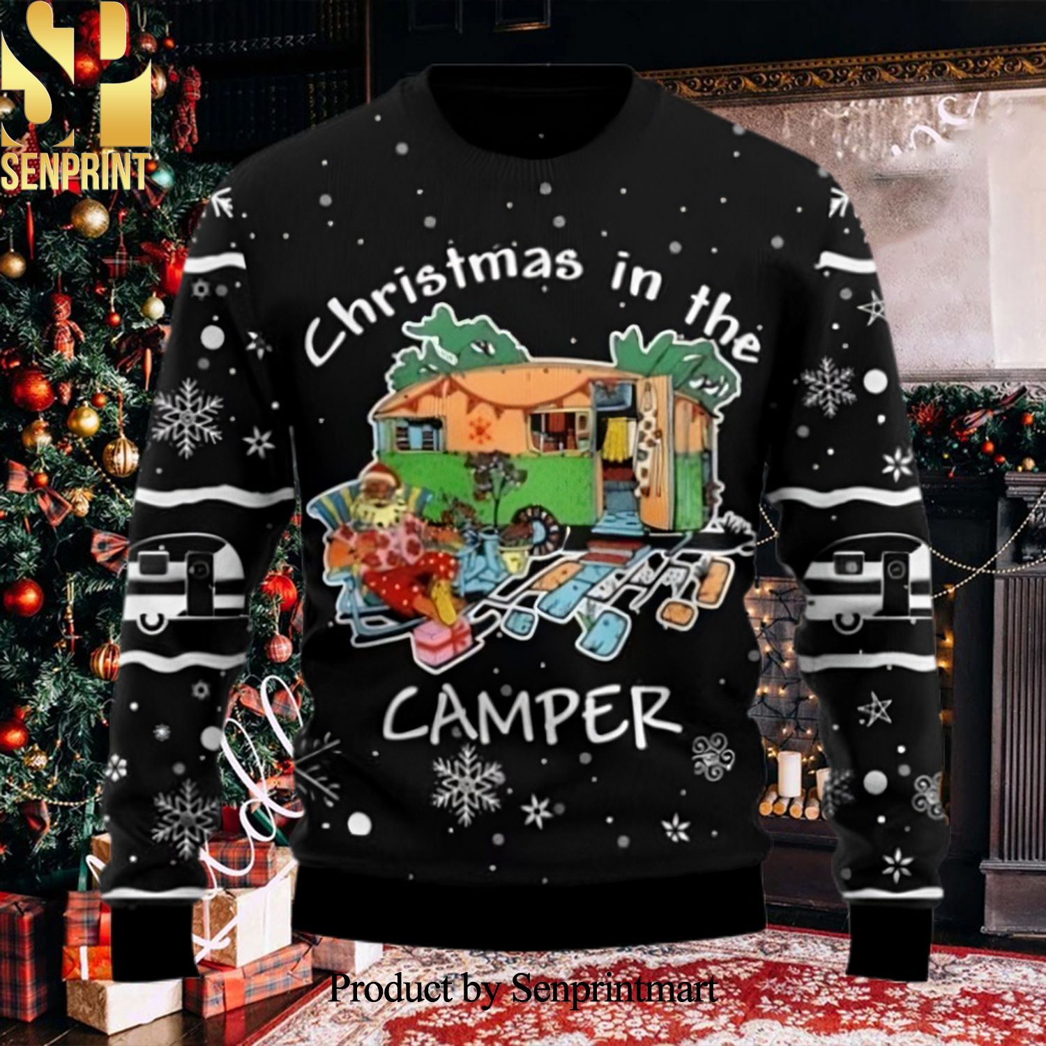 Christmas In The Camper Ugly Christmas Holiday Sweater