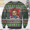 Christmas Zombie crossword game ugly shirt Ugly Christmas Holiday Sweater