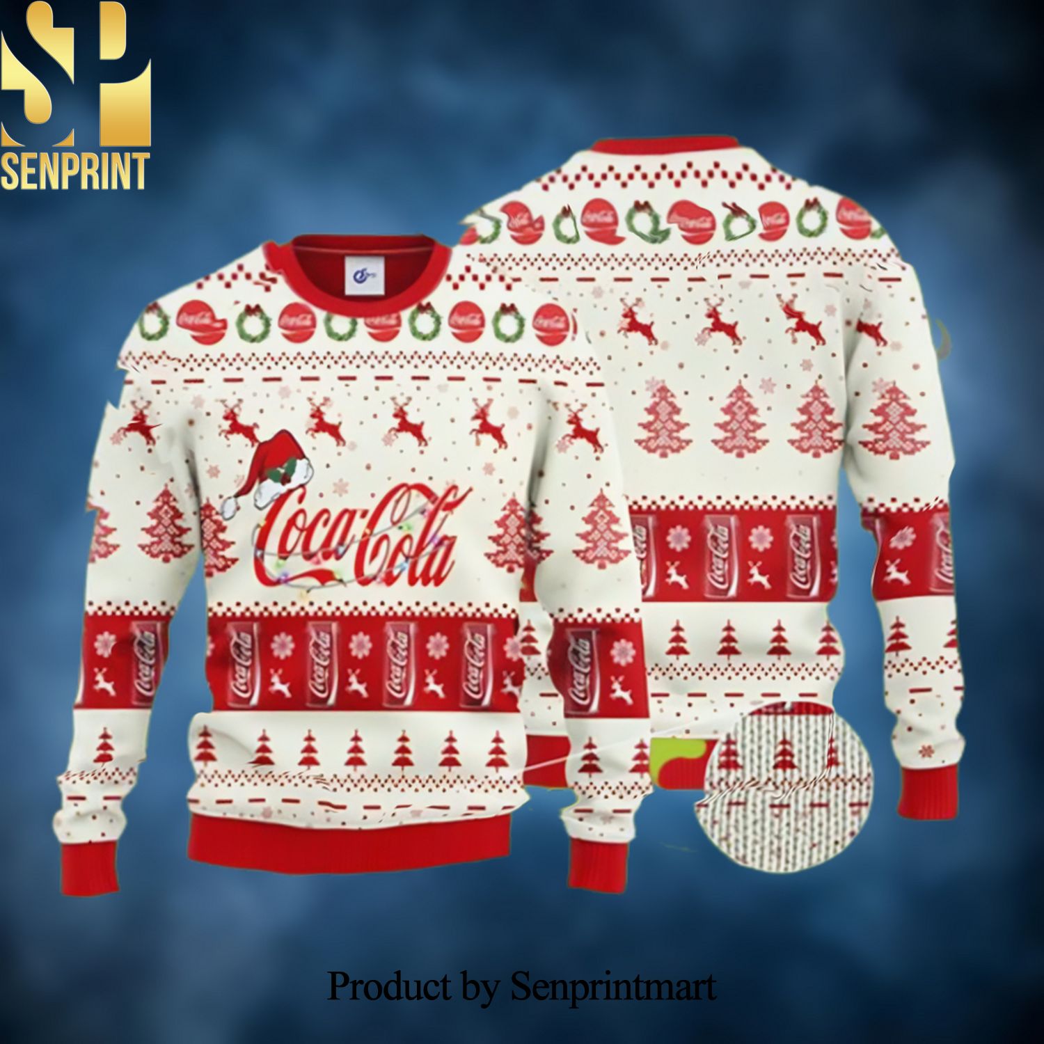Coca Colas Custom Christmas Ugly Wool Knitted Sweater