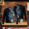 Colorful Pattern Penguin Lover Christmas Wool Knitted 3D Sweater