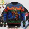 Cowboy Santa Claus Ugly Christmas Sweater