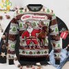 Cozy Miller Lite Christmas Ugly White Sweater Ugly Xmas Wool Knitted Sweater