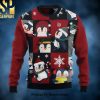 Cute Santa Mickey Christmas Gift For Disney Fan Ugly Xmas Wool Knitted Sweater
