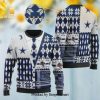 Dallas Cowboys T Shirt Christmas Wool Knitted 3D Sweater