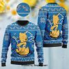 Detroit Lions NFL American Football Team Cardigan Style Christmas Ugly Wool Knitted Sweater