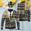 New Orleans Saints NFL American Football Team Logo Cute Winnie The Pooh Bear Ugly Christmas Wool Knitted Sweater