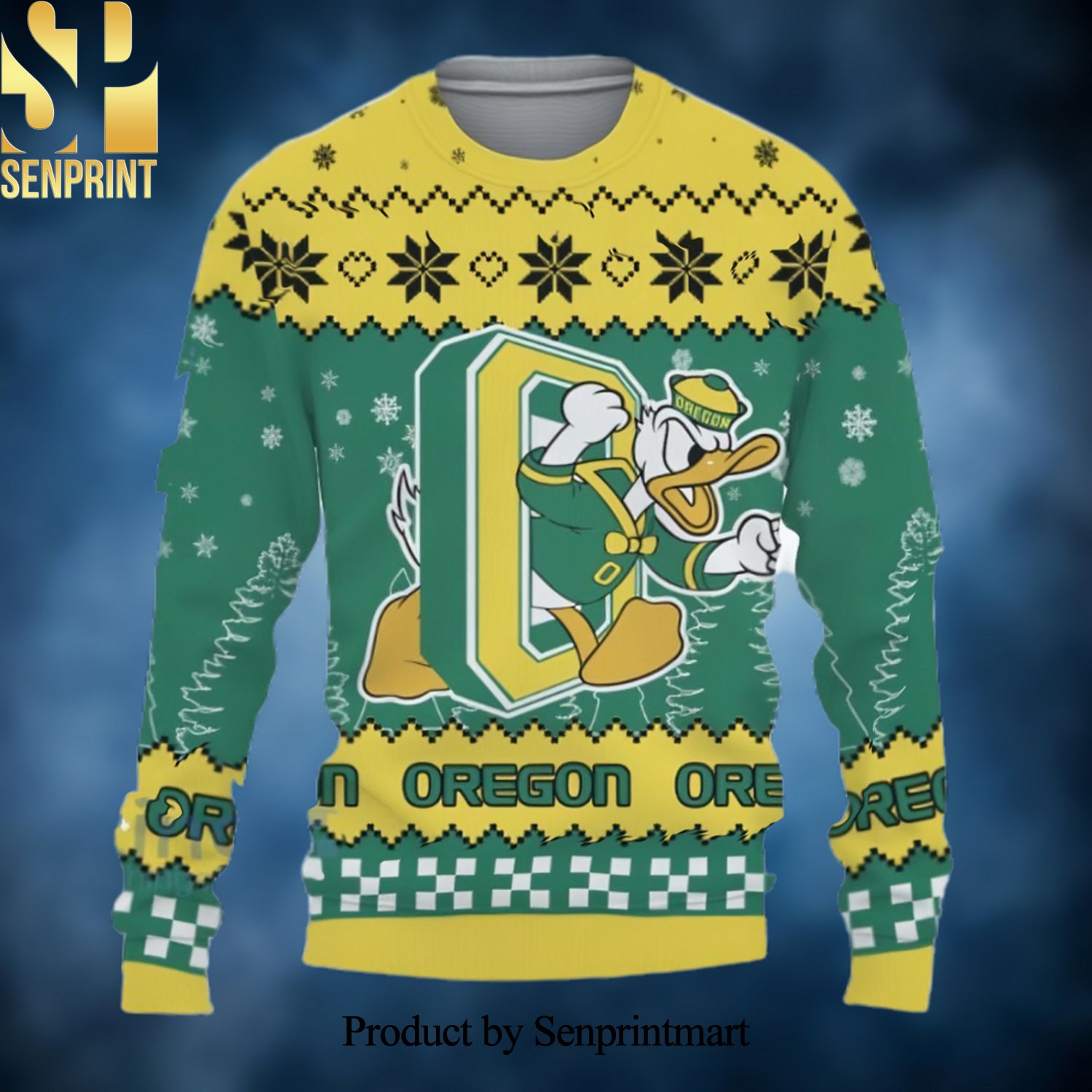 Oregon Donald Ducks football Ugly Christmas Sweater