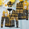 Pittsburgh Steelers NFL American Football Team Logo Cute Winnie The Pooh Bear Christmas Wool Knitted 3D Sweater