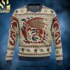 Rainier Beer Xmas Christmas Ugly Wool Knitted Sweater