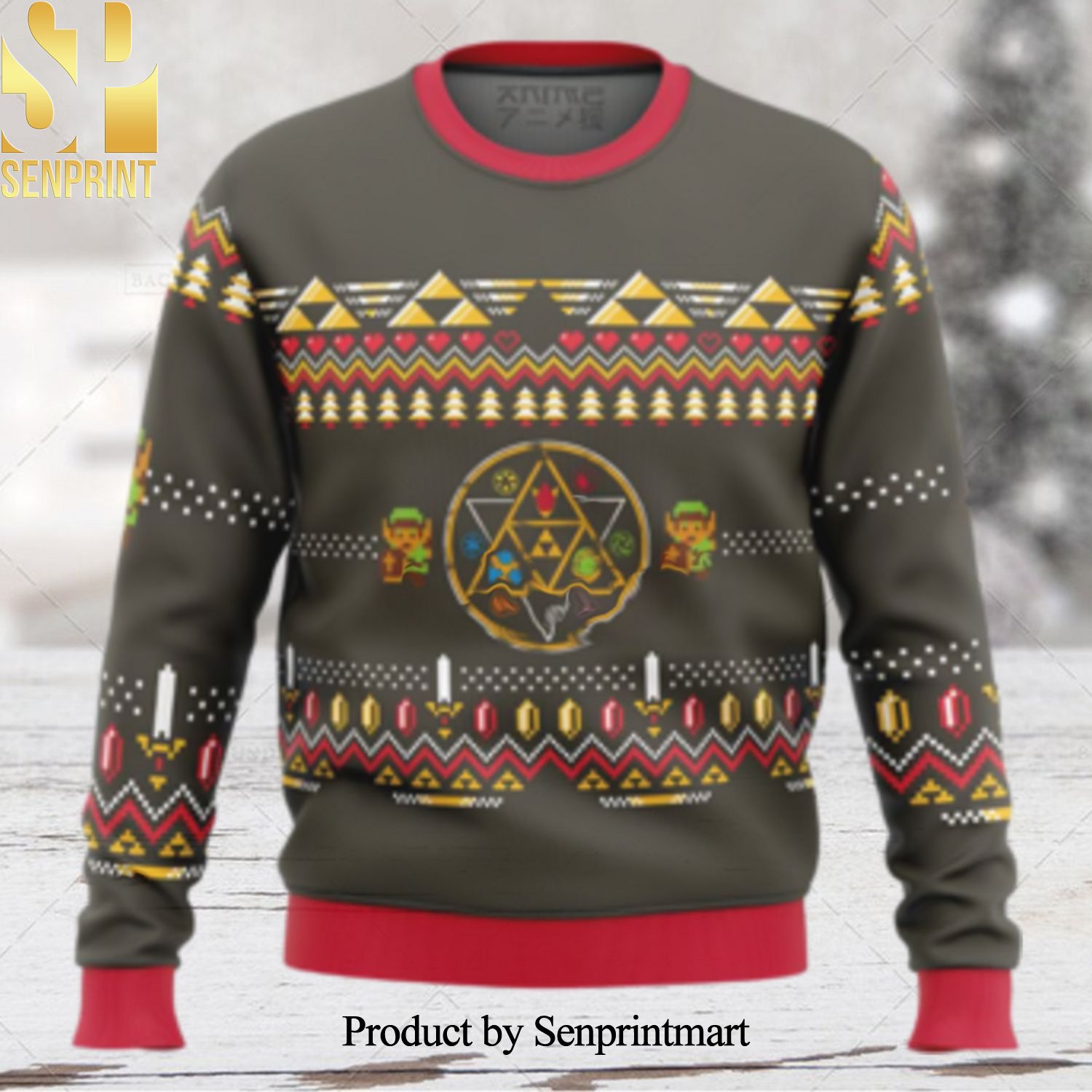Rubies The Legend Of Zelda Christmas Ugly Wool Knitted Sweater