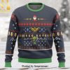 Santa Hockey Best Pucking Christmas Ever Christmas Ugly Wool Knitted Sweater