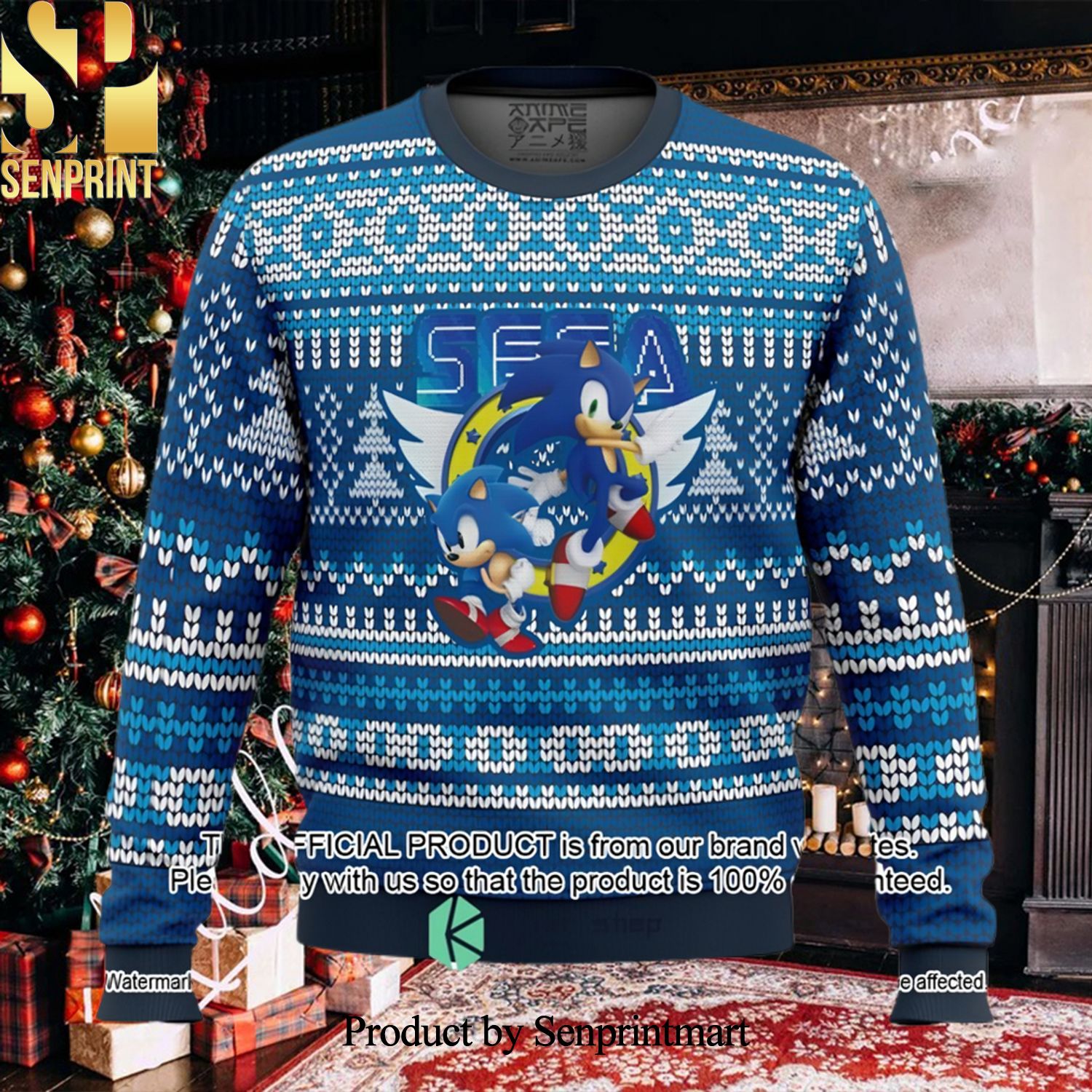 Sega Ugly Xmas Wool Knitted Sweater