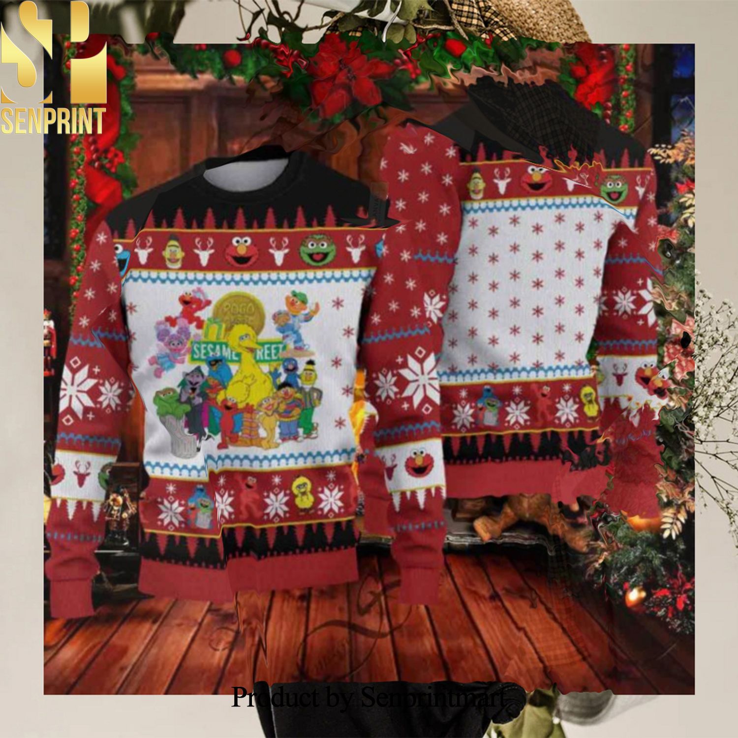 Sesame Street Christmas Ugly Christmas Sweater
