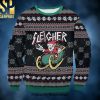 Sloth Light Xmas Ugly Christmas Wool Knitted Sweater