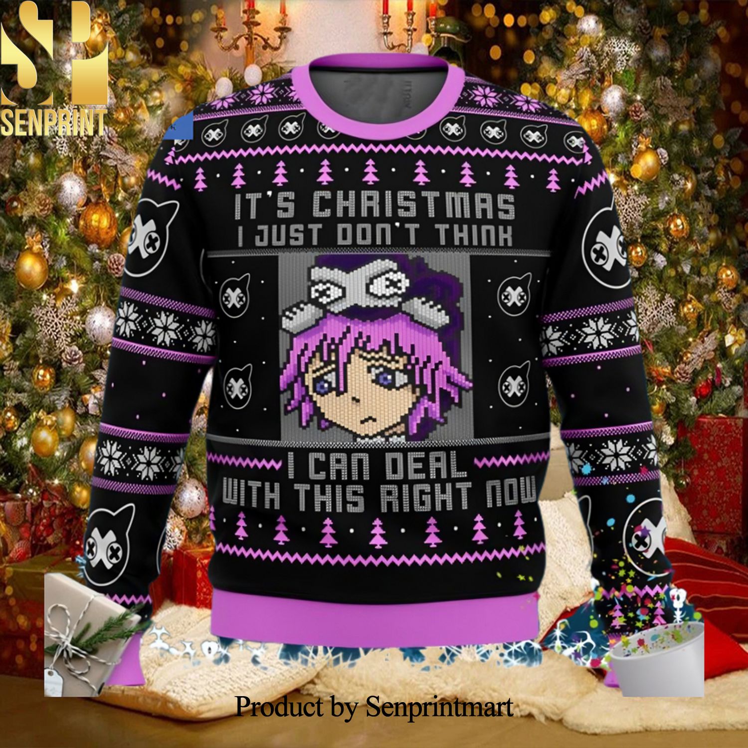 Soul Eater Crona I Just Don’t Think I Can Deal With This Right Now Ugly Christmas Holiday Sweater