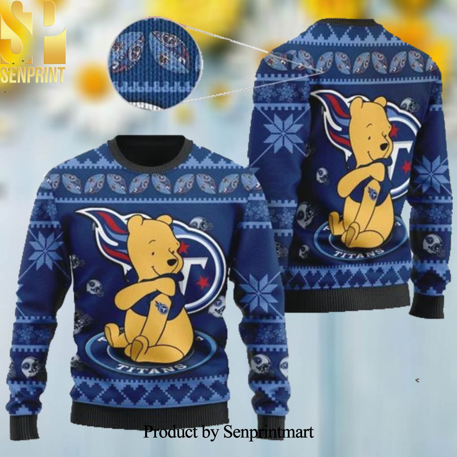 Tennessee Titans NFL American Football Team Cardigan Style Ugly