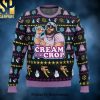 The Cream of the Crop Macho Man Randy Savage Pro Wrestling Ugly Xmas Wool Knitted Sweater