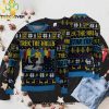 Trek The Halls Ugly Knitted Christmas 3D Printed Ugly Christmas Sweater