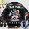 Unicorn Dont Stop Believing Xmas Ugly Christmas Wool Knitted Sweater