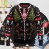 Vintage Background Awesome Deer Xmas Ugly Christmas Sweater