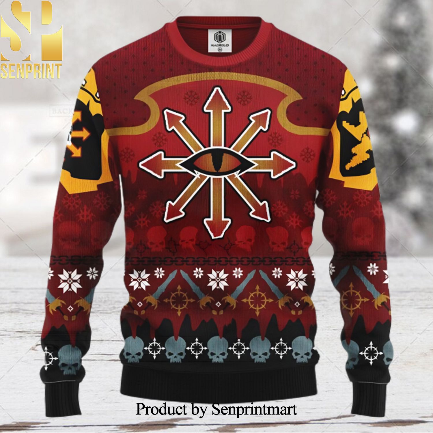Warhammer 40K Symbol Ugly Christmas Sweater
